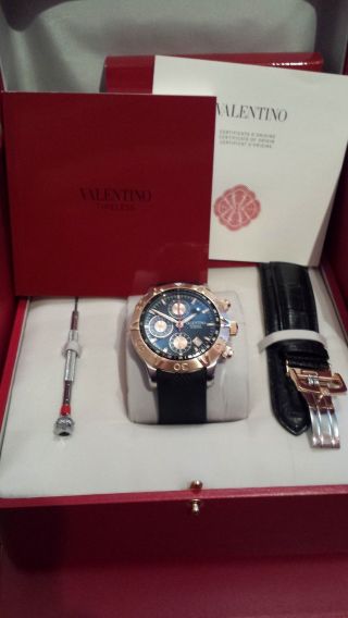 Valentino Homme Automatik Chronograph Eta Valjoux 7750 Herrenuhr Saphirglas Bild