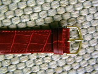 Armbanduhr Damen Armband In Reptiloptik Rot/bordeaux, Bild