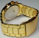 Große Armbanduhr Nele Fortados Gold Farben Retro Strass Armbanduhren Bild 1