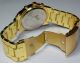 Große Armbanduhr Nele Fortados Gold Farben Retro Strass Armbanduhren Bild 2