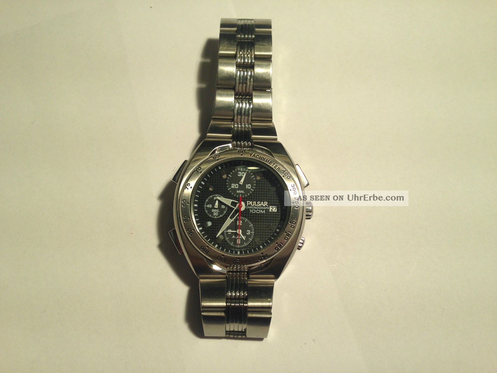 Pulsar Chrono/alarm Herren Armband Uhr Armbanduhren Bild