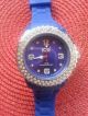 ✰ Ice Watch ✰ HammerschÖne Blaue Uhr Mit Strass ✰,  Verpackung ♥✰♥ ✰ Top ✰ Armbanduhren Bild 3