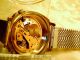 Herrenuhr Datomatik Swiss Made Goldfuchs 17 Jewels Armbanduhren Bild 4