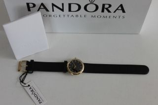 Pandora Pure Damenuhr Armbanduhr Uhr Schwarz Gold Bild