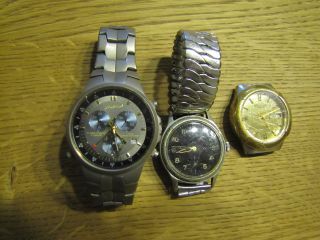 3 ältere Herren Armbanduhren,  Firebird,  Citizen, Bild