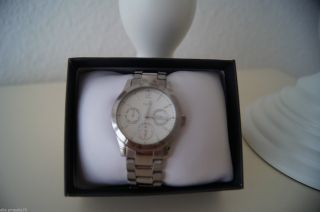 Tcm Tchibo Edelstahl Armbanduhr Uhr Silber Chronograph Damenuhr Weihnachten Bild