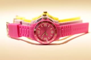 Oozoo Armbanduhr Silikon C4177 C4365 Pink,  Flieder,  Gelb Neon Bild
