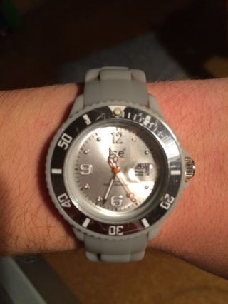 Armbanduhr Ice® Watch Silicon Grey / Grau Unisex Kinder Uhr Small Icewatch Uhren Bild