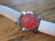 Schöne Rodania Uhr,  Handaufzug,  17 Jewels,  Uhren - Klassiker,  Orange - Rot Armbanduhren Bild 1