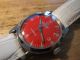 Schöne Rodania Uhr,  Handaufzug,  17 Jewels,  Uhren - Klassiker,  Orange - Rot Armbanduhren Bild 2