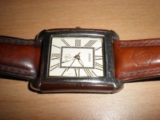 Uhr,  Echtleder - Armbanduhr Laguiole Bild