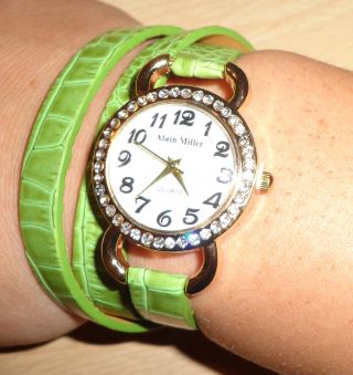 Allain Miller Damen Uhr,  Grün,  Uvp,  25 Bild