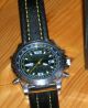Stuka Visok Black Herrenuhr Edelstahl Leder Chronograph Digital & Analog Armbanduhren Bild 1