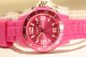 Oozoo Armbanduhr Silikon Gelegenheit Jr216 & Jr225 & Jr 220 Pink Weiß Beige Armbanduhren Bild 2