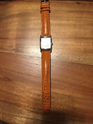 Orange Damen Leder Armbanduhr Von Emporio Armani Bild