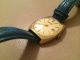 Dugena Armbanduhr Uhr Gold Blau Leder Armbanduhren Bild 3