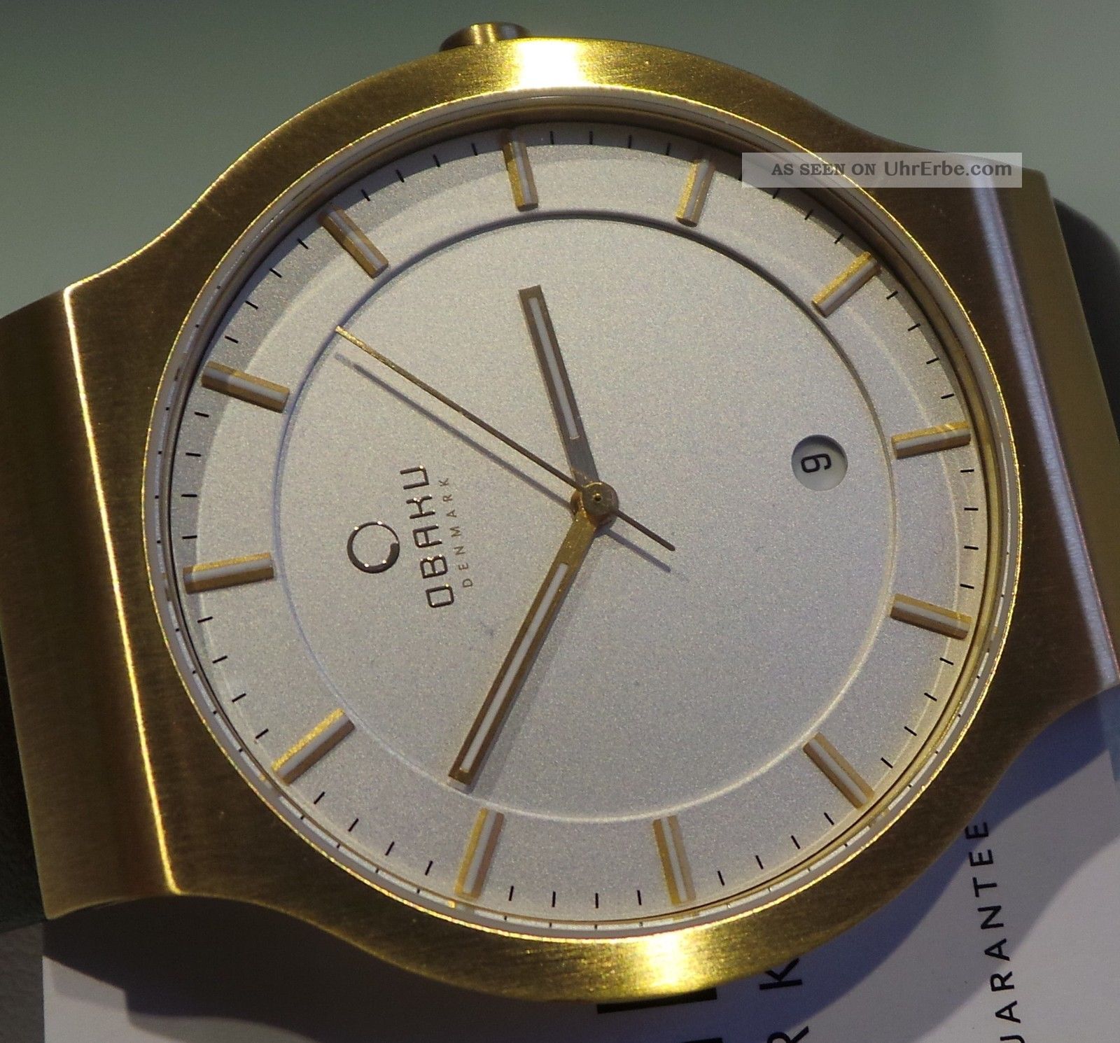 Ingersoll/obaku Herrenuhr,  Flach,  Traumuhr Aus Edelstahl & Gold Armbanduhren Bild