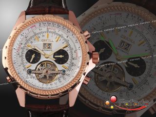 Orkina Weiß Mechanikuhr Herren Uhr Automatik Uhren Armbanduhr Mit Datumsanzeige Bild