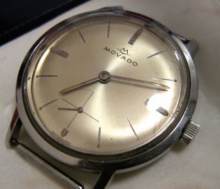 Klasische Herren Uhr Marke Movado Ca.  1960 Schweiz RaritÄt Mechanisch Handaufzug Bild
