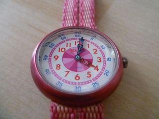 Flik Flak Uhr Schweizer Uhr In Rosa Schulanfänger Lernuhr Bild