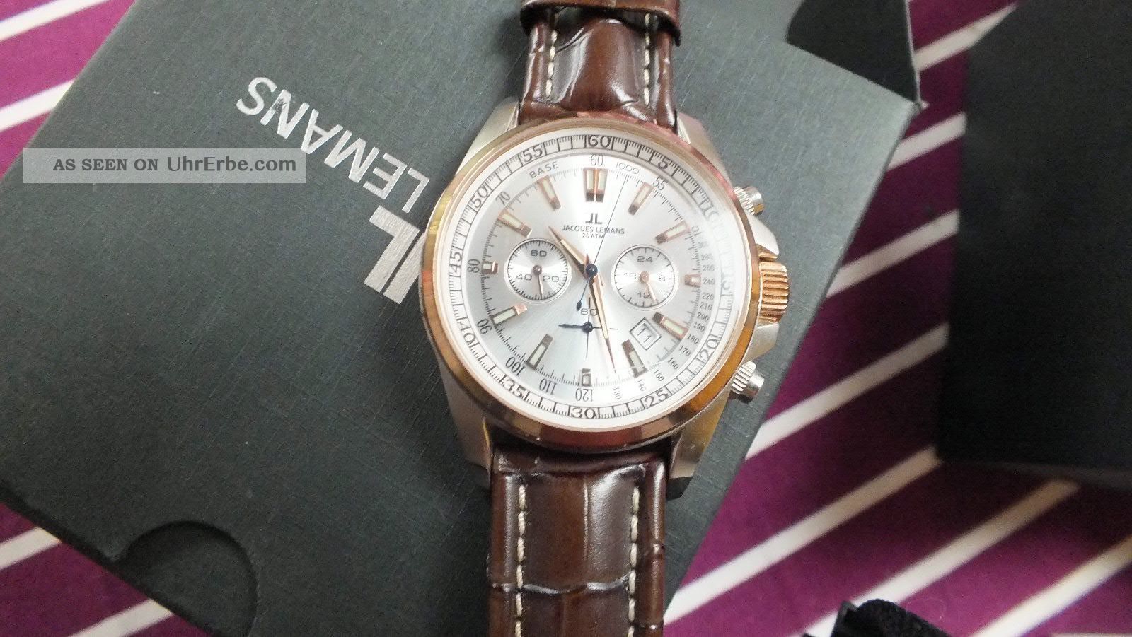 Jacques Lemans Herrenuhr Chronograph Liverpool 1 - 1117 Mn Klassisch - Elegant Armbanduhren Bild