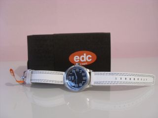 Von Edc By Esprit Damen Uhr Armbanduhr Leder Weiß - Art.  Nr.  Ee100602001 Bild