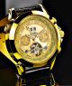Zeitlos Armbanduhr Gold Gmt Uhrwerk Automatik Armbanduhren Bild 2