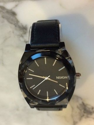 Nixon Time Teller Acetate Leather - Gray Granite A328 - 1039 Bild