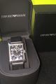 Armani Armbanduhr,  25 Mm Breit,  Mit Schwarzem Lederarmband Und Box Armbanduhren Bild 1
