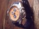 Citizen Aqualand Quarz Analog Depth Meter Chronograph 200m Model Ay5 Orange Armbanduhren Bild 3