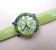 Damen Uhr Quartz,  Rund Lederband Time Kiwi Armbanduhren Bild 1