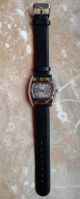Armbanduhr Zoniku Swiss Made - Vintage - 70 Er Jahre - Lederband - Sammler Armbanduhren Bild 6