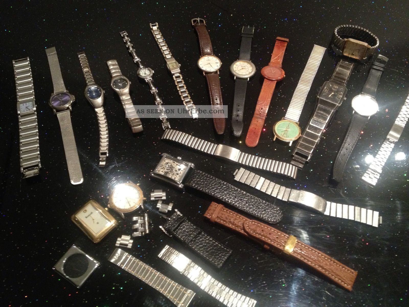 Uhrensammlung Konvolut 21 Tlg.  Armbanduhren Uhren Bastler Sammler Ersatzteile Armbanduhren Bild