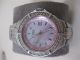 Fossil Am 3822 Blue Rosa Silber Strass Damenuhr Armbanduhren Bild 1