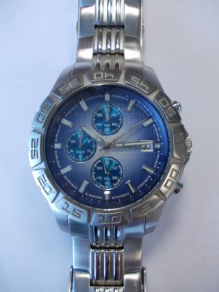 Fossil Speedway Blue Ch - 2410 Uhr Herrenuhr Armbanduhr Bild