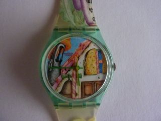 Swatch Armbanduhr Mit Plastikarmband Bild