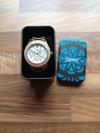 Esprit Uhr Peony Gold Armbanduhr,  Multifunktion Bild