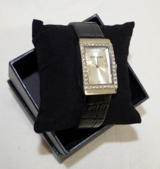 °° °° Gerry Weber Damen Leder Armbanduhr Straßsteine Edel Geschenkbox Bild