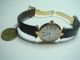 Elegante Cartier Damen Uhr Vermeil Argent 925 Silber Vergoldet Mit Box & Papiere Armbanduhren Bild 9