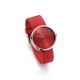 Jacob Jensen Uhr 32255 Serie Curve 255 Stahl Skandinavischer Minimalismus Rot Armbanduhren Bild 3