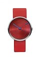 Jacob Jensen Uhr 32255 Serie Curve 255 Stahl Skandinavischer Minimalismus Rot Armbanduhren Bild 4