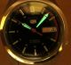 Seiko 5 Racer Snk375 Durchsichtig Automatik Uhr 7s26 - 0520 21 Jewels Datum&tag Armbanduhren Bild 1