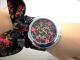 Star Style Armbanduhr Wickeluhr Armband Uhr Rosen Hippi Uhr Schwarz Rot U306x Armbanduhren Bild 1