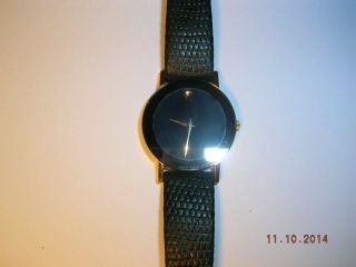 Movado Women ' S Sapphire Watch Leather Strap,  Quartz Movement Swiss Made Bild