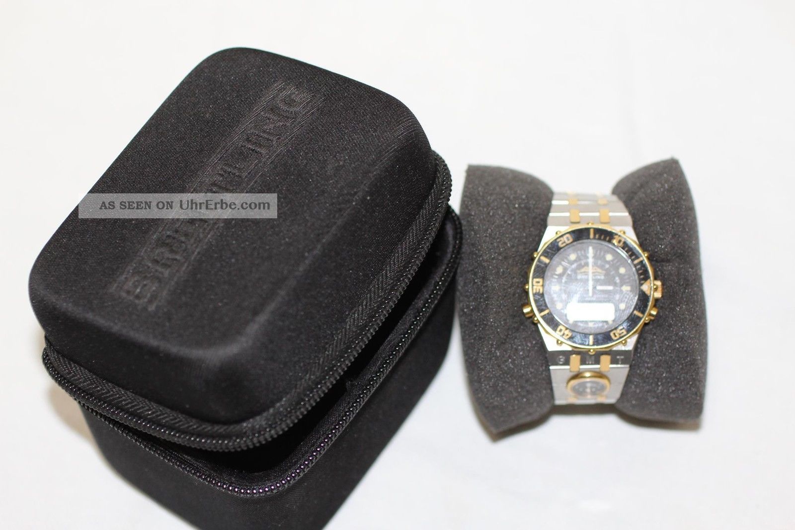 Breitling Navitimer Quarz 2600 Originalarmband Mit Zweiter Uhr Armbanduhren Bild