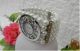 Extravagante Damen Perlen Armbanduhr - Snowflake - Flexible Uhrband - X - Mas Armbanduhren Bild 1