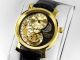 Calvaneo Estaville Gold Die 3 Ebenen Zifferblatt Vergoldete Automatikkaliberuhr Armbanduhren Bild 3