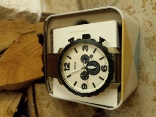 Fossil Uhr,  Braun,  Neuwertig,  Np120€ Bild