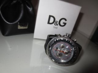 Dolce & Gabbana D&g Herren Armband Uhr Dw0380 Uhren Chrono Schwarz Bild