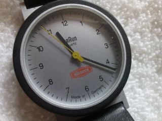 Armbanduhr Der Firma Braun Mit Schwarzem Lederarmband (sehr Schön) Bild